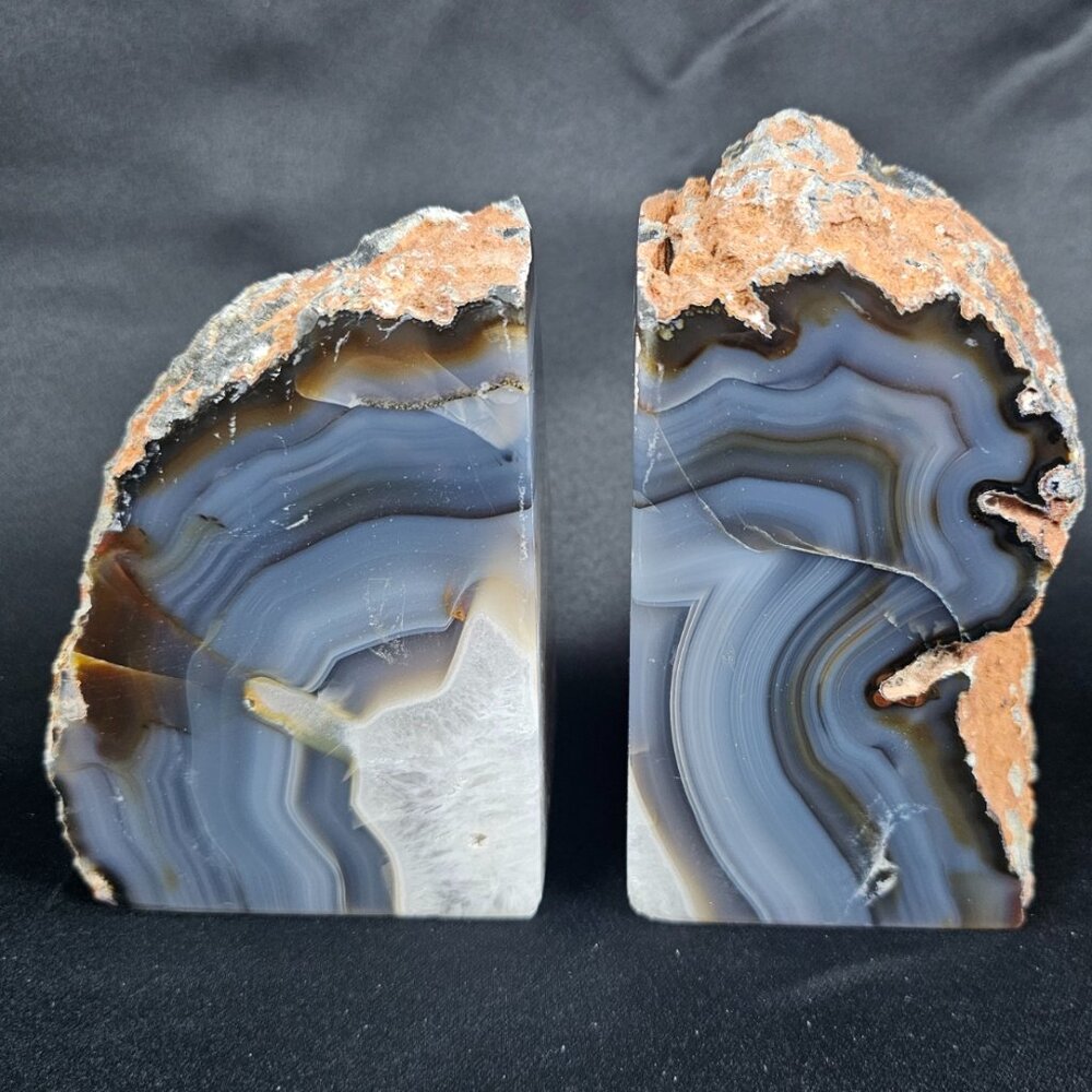 Agate Book Ends